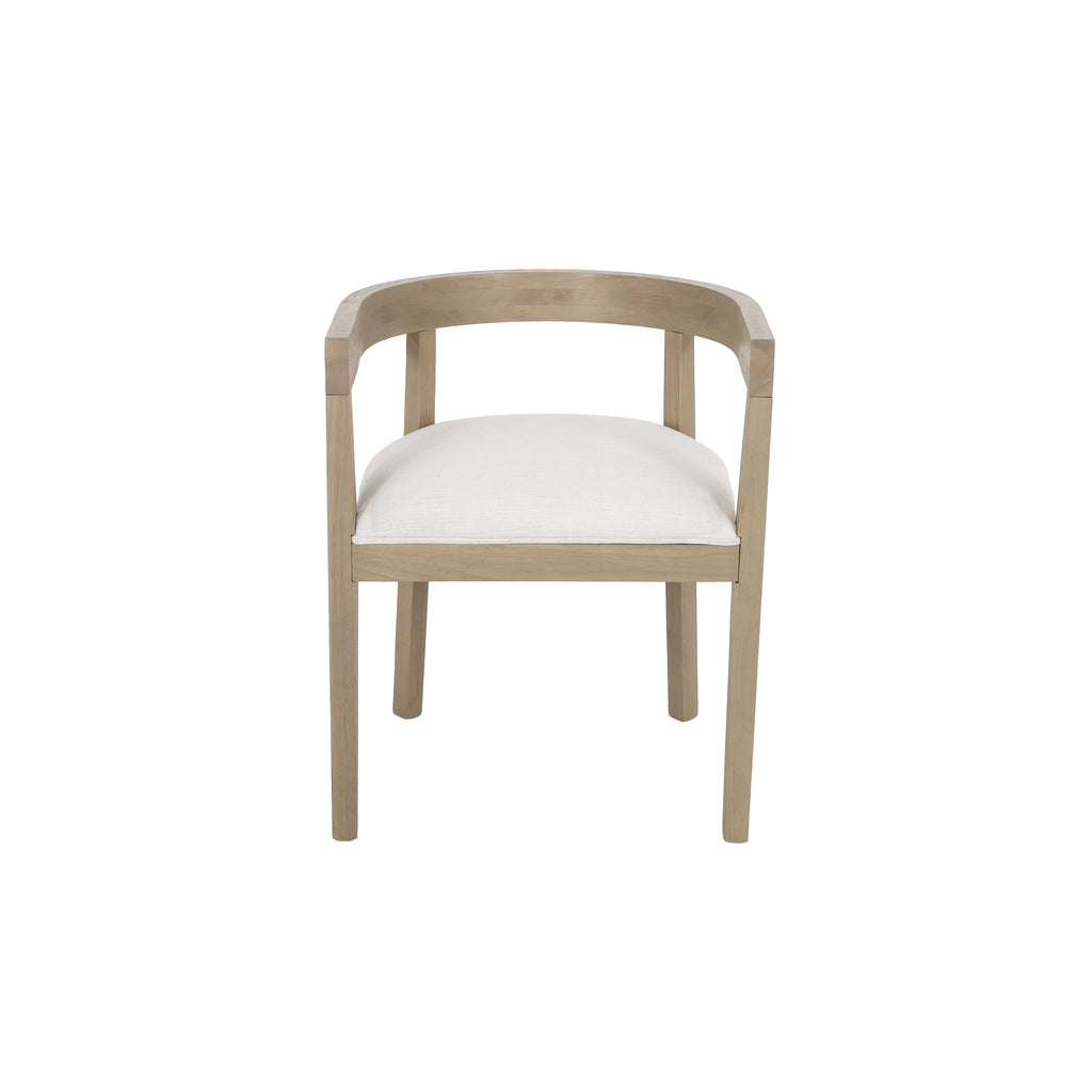 [variant:N872P268260A] Set of 2 Modern Beige Upholstered Dining Armchairs image 3