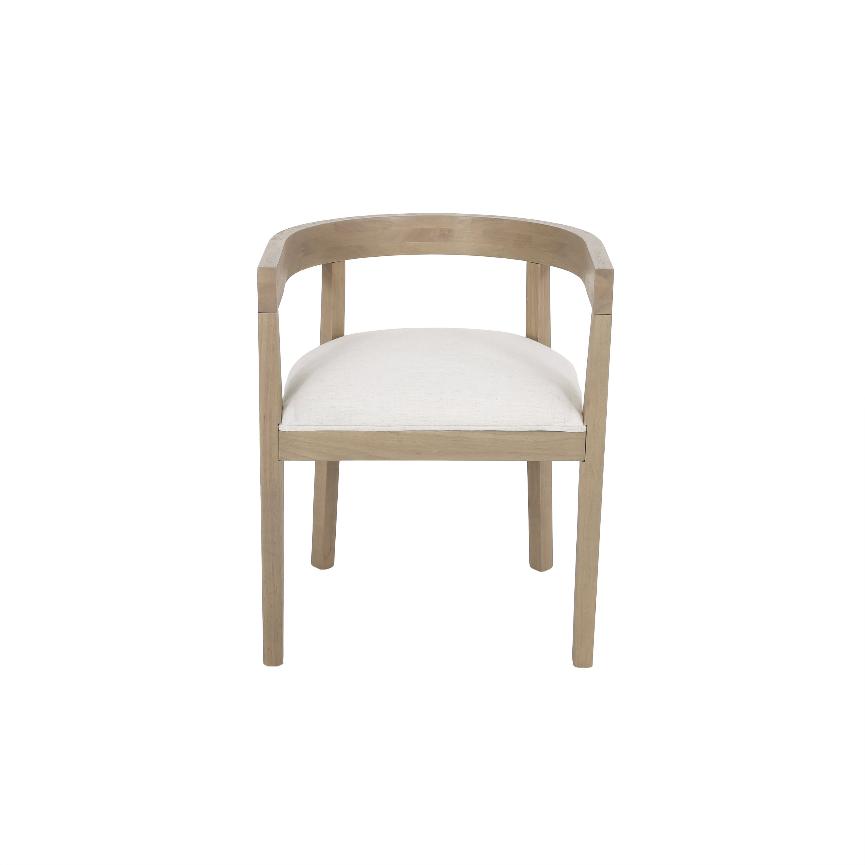 [variant:N872P268260A] Set of 2 Modern Beige Upholstered Dining Armchairs image 3