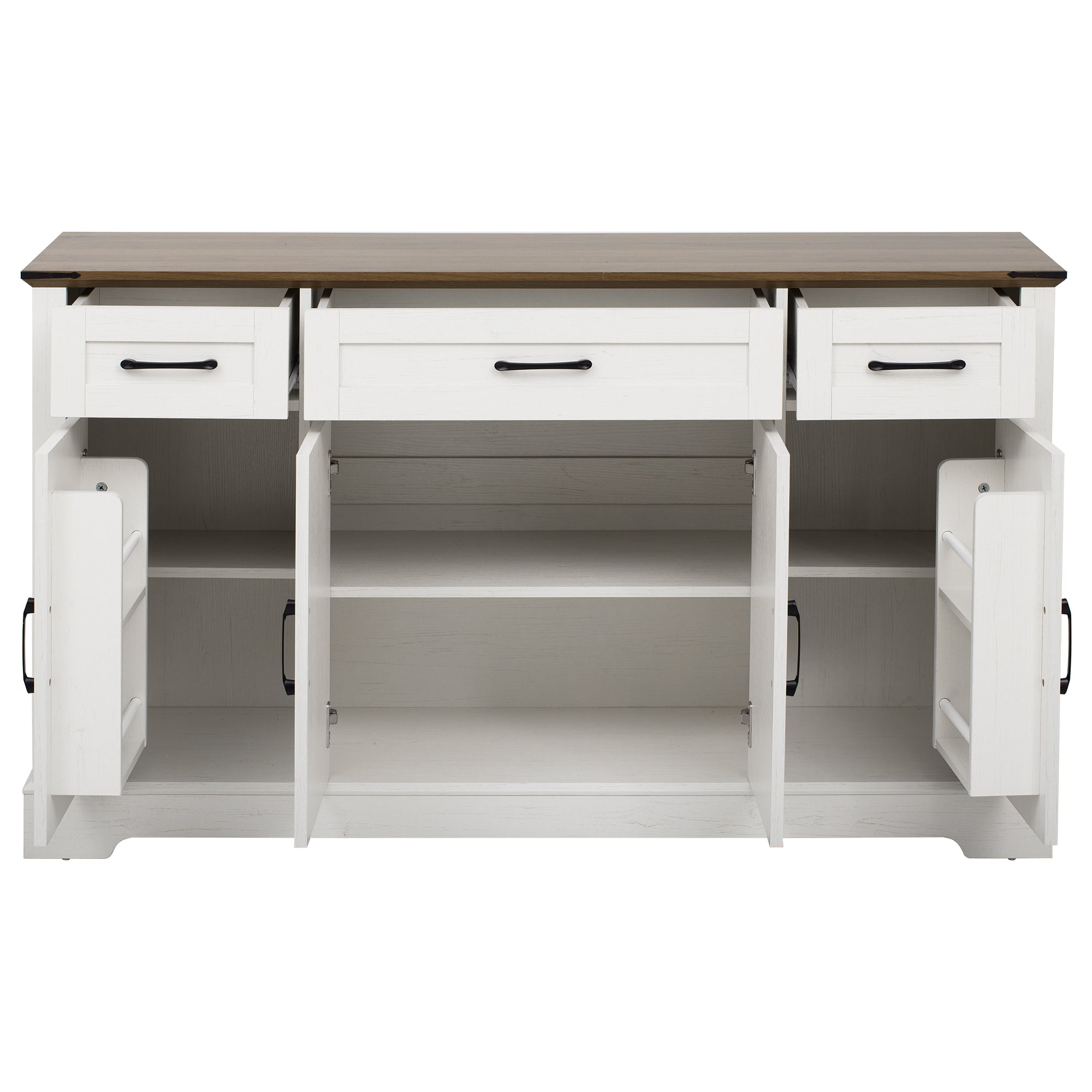 [variant:N853P444963W] 55-Inch Farmhouse Buffet Cabinet with Drawers image 18