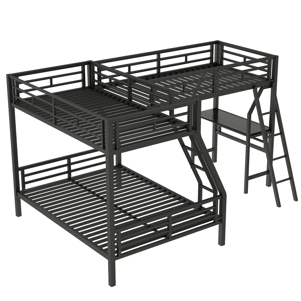[variant:N8470000606B] Twin-over-Full Bunk and Twin Loft Bed with Desk image 11