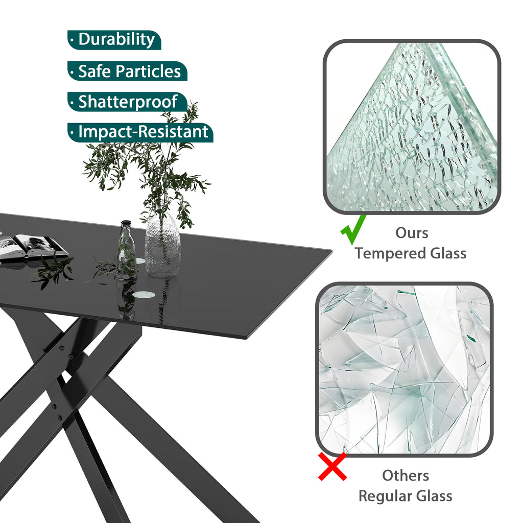 [variant:W3856P411912] Tempered-Glass Dining Table – 51-Inch image 16