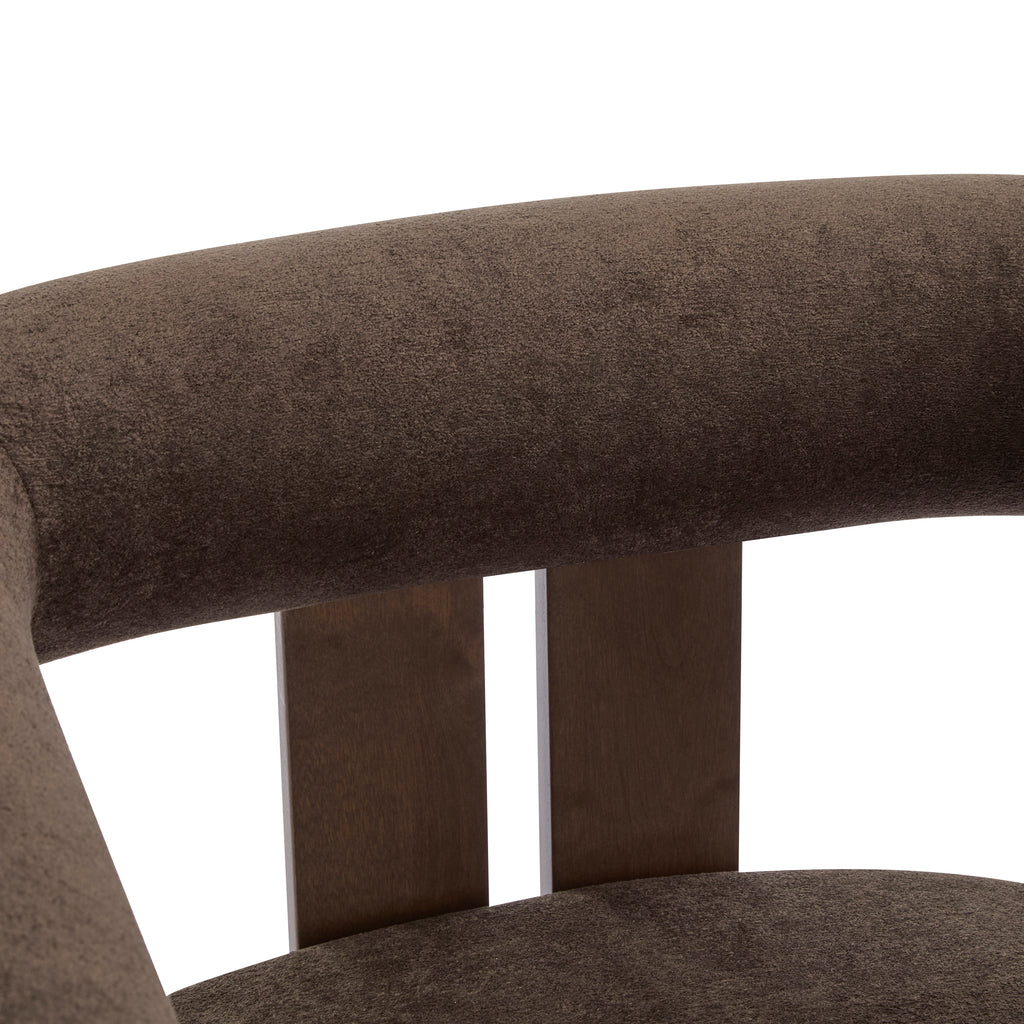 [variant:N898P443987D] Round-Arm Velvet Accent Chair image 10