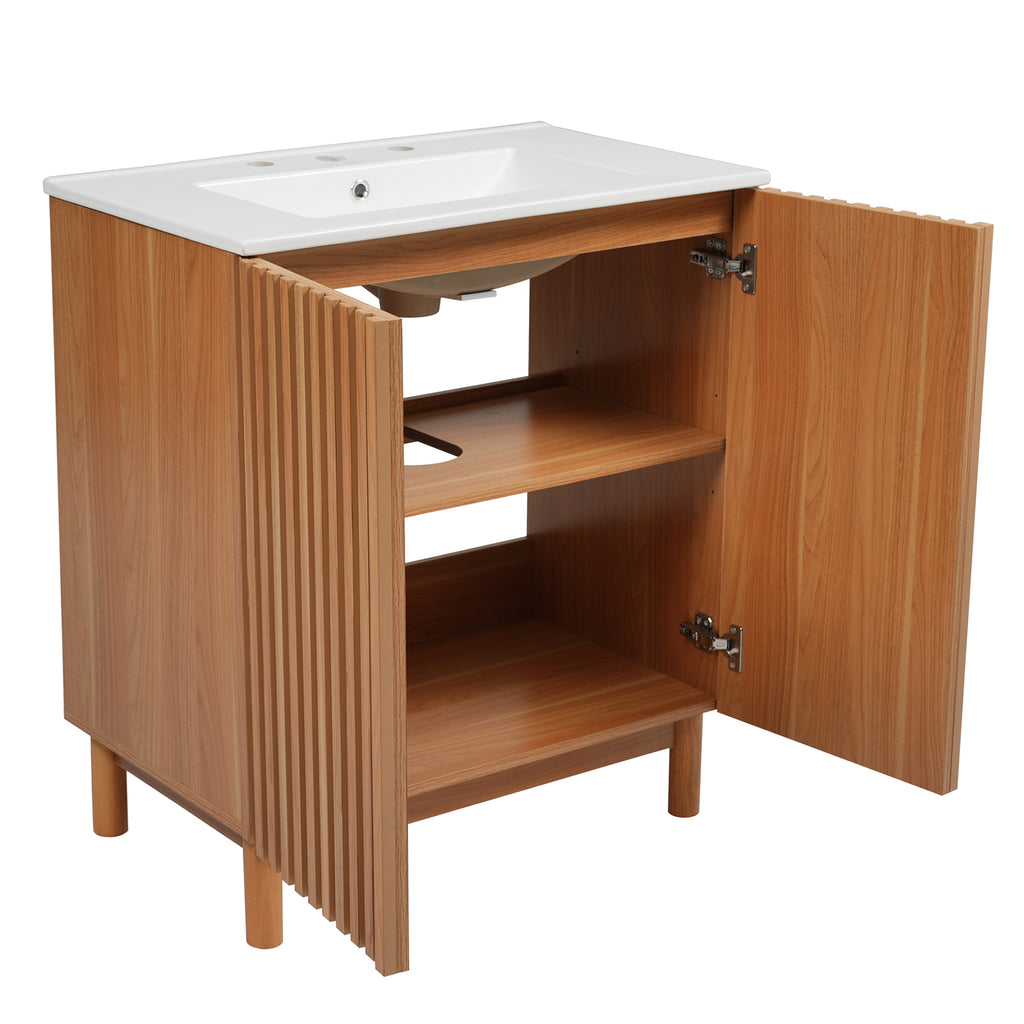 [variant:N729P339777O] Traditional Bathroom Vanity with Ceramic Sink – 29.9-Inch image 14