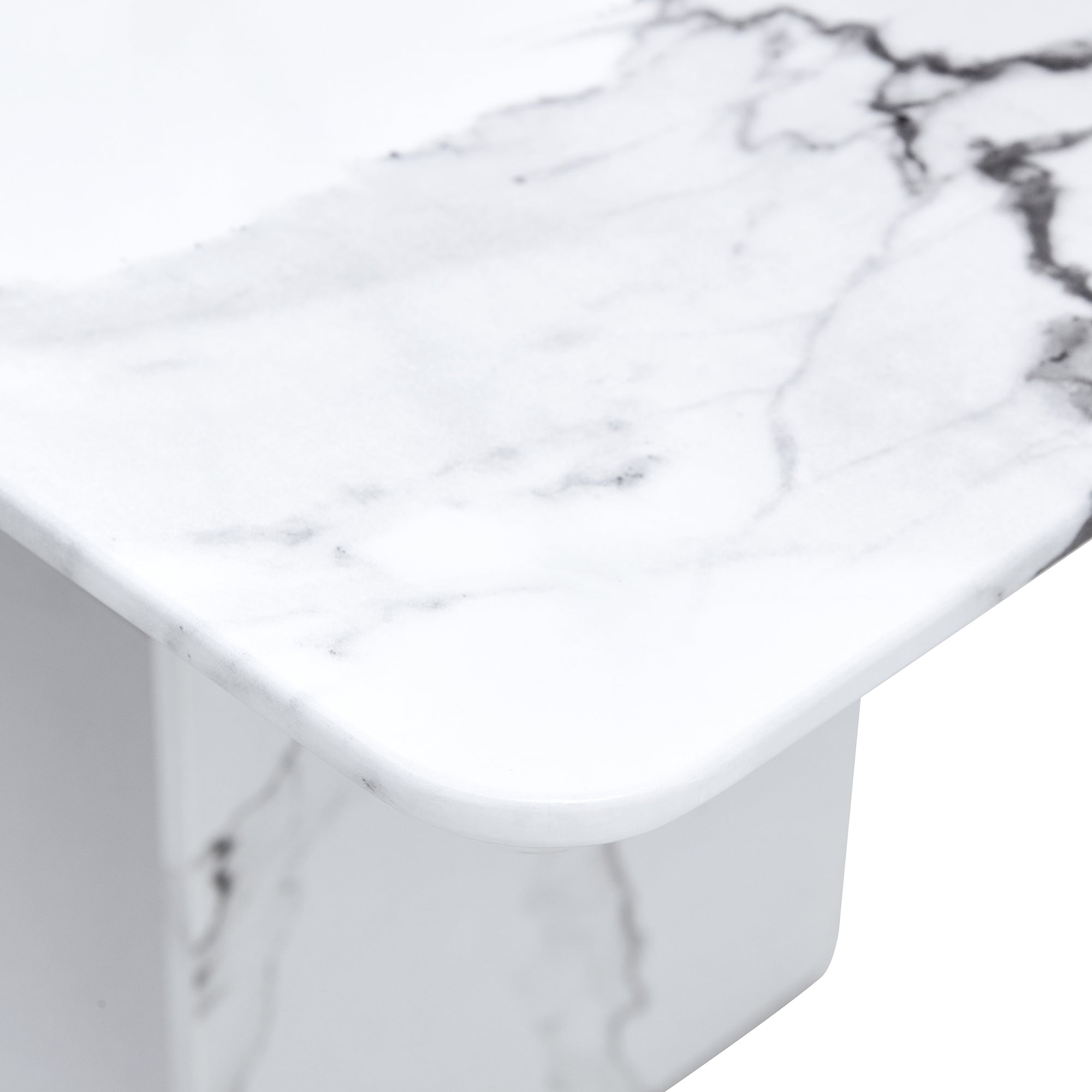 [variant:W3806S00015] White Marble-Look Dining Table image 17