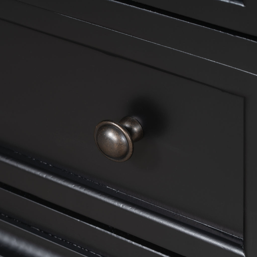 3-Drawer Nightstand with Pull-Out Tray – 27.6-Inch — [variant:N889P444139B] Black image 13