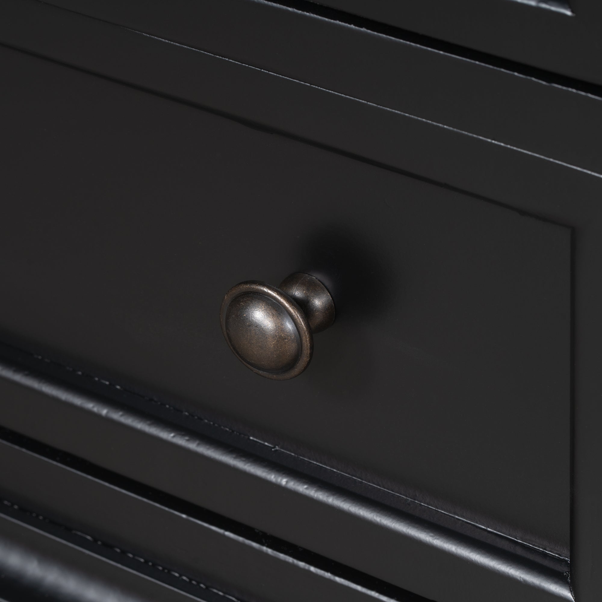 3-Drawer Nightstand with Pull-Out Tray – 27.6-Inch — [variant:N889P444139B] Black image 13
