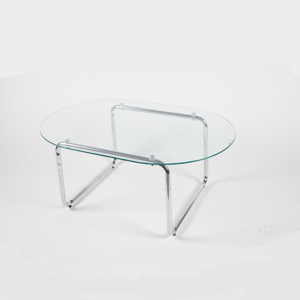 Curved Tempered-Glass Coffee Table — [variant:W3738P499157] Transparent image 8