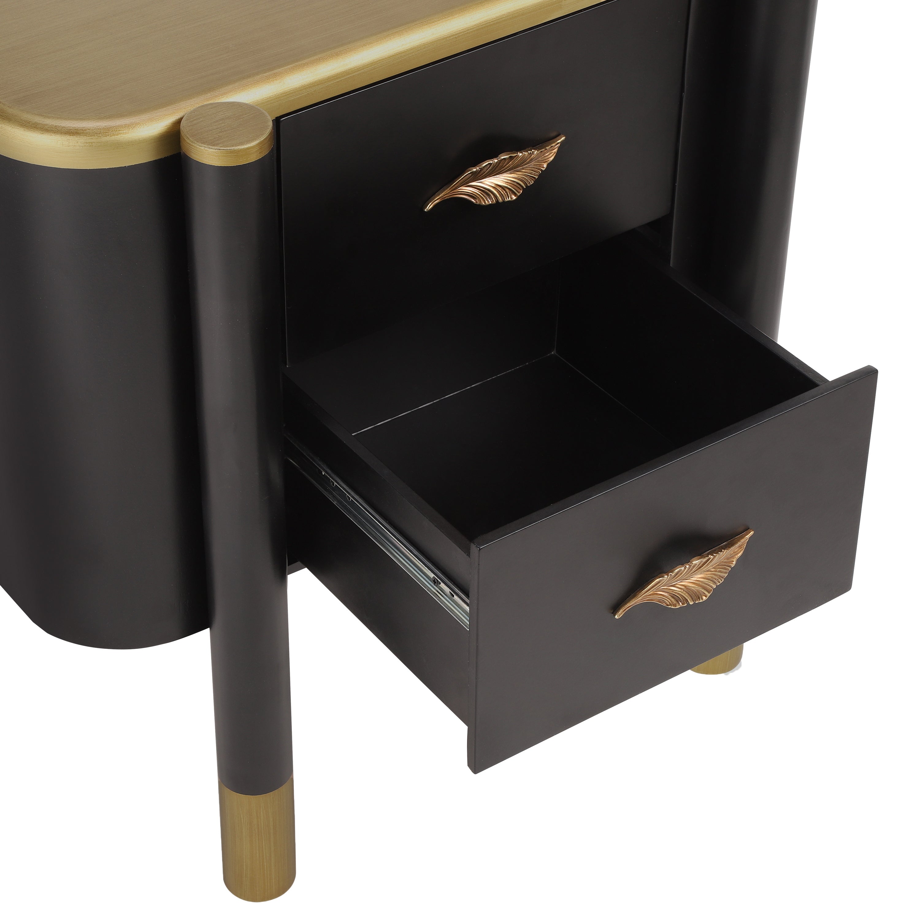 [variant:N856P406687B] Curved 2-Drawer Nightstand with Feather Handles image 14