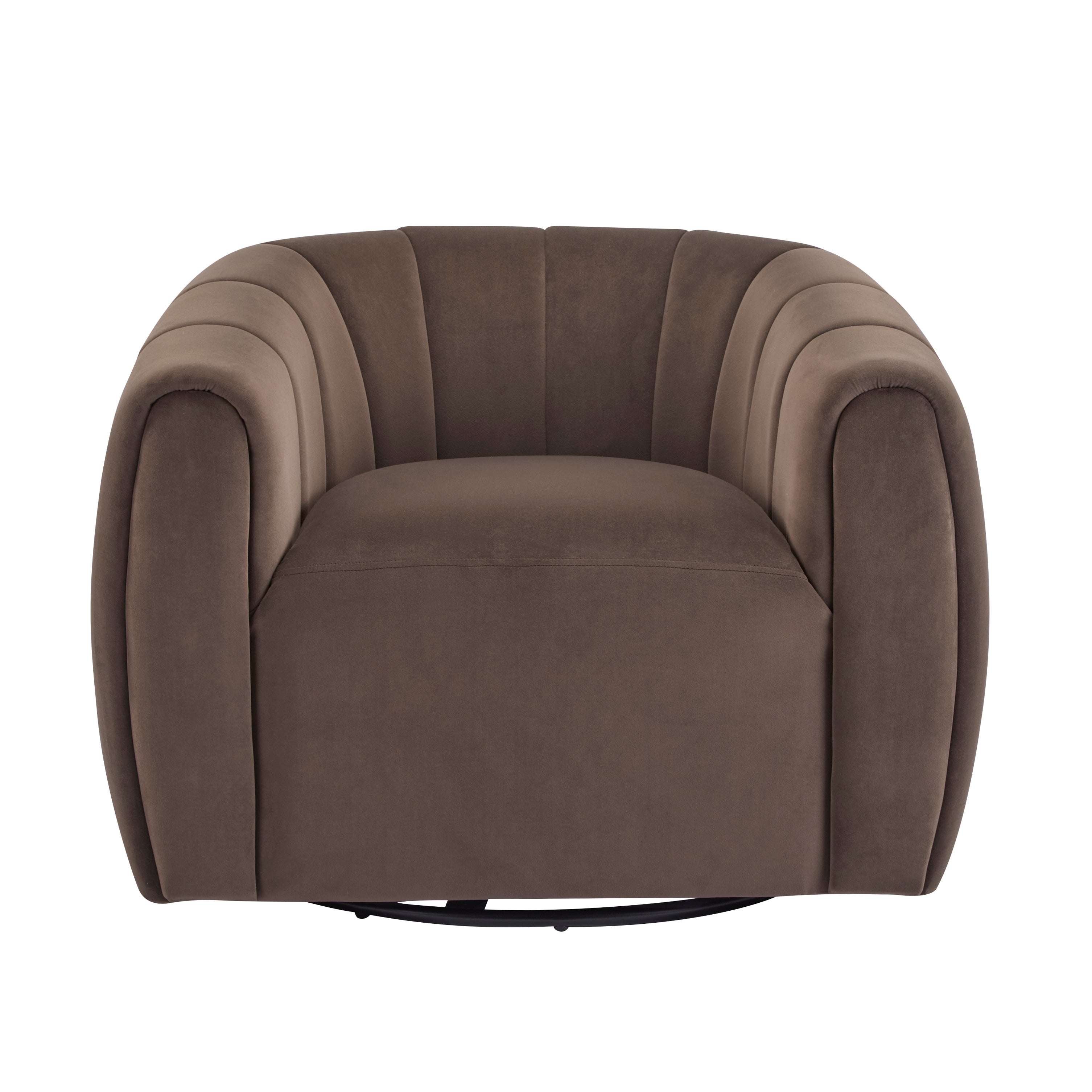 [variant:N898P443732D] Velvet Swivel Armchair image 2