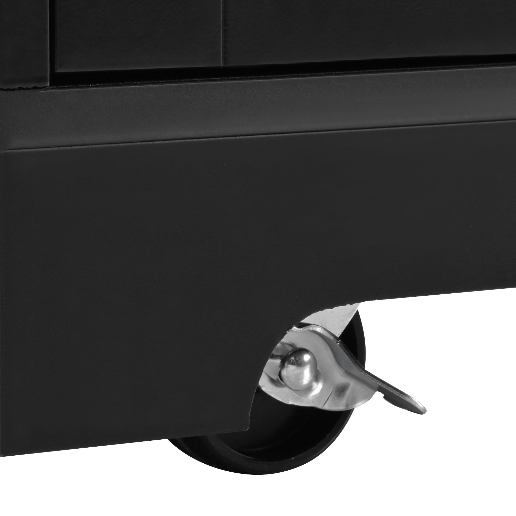 [variant:N853S000006B] Dual-Drop-Leaf Rolling Kitchen Island – Black, 55.75-Inch image 11