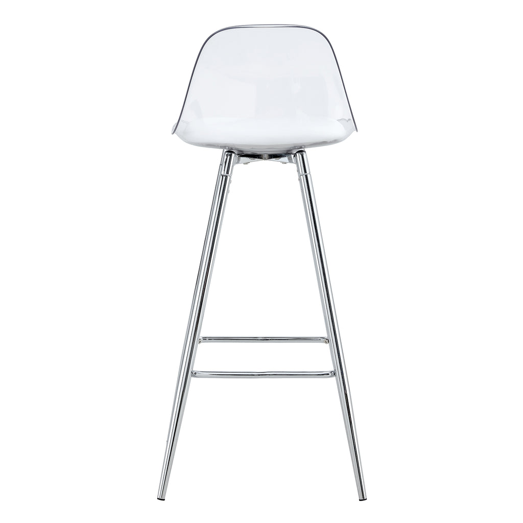 [variant:W3806P404769] Modern Upholstered Bar Chairs – White & Silver image 19