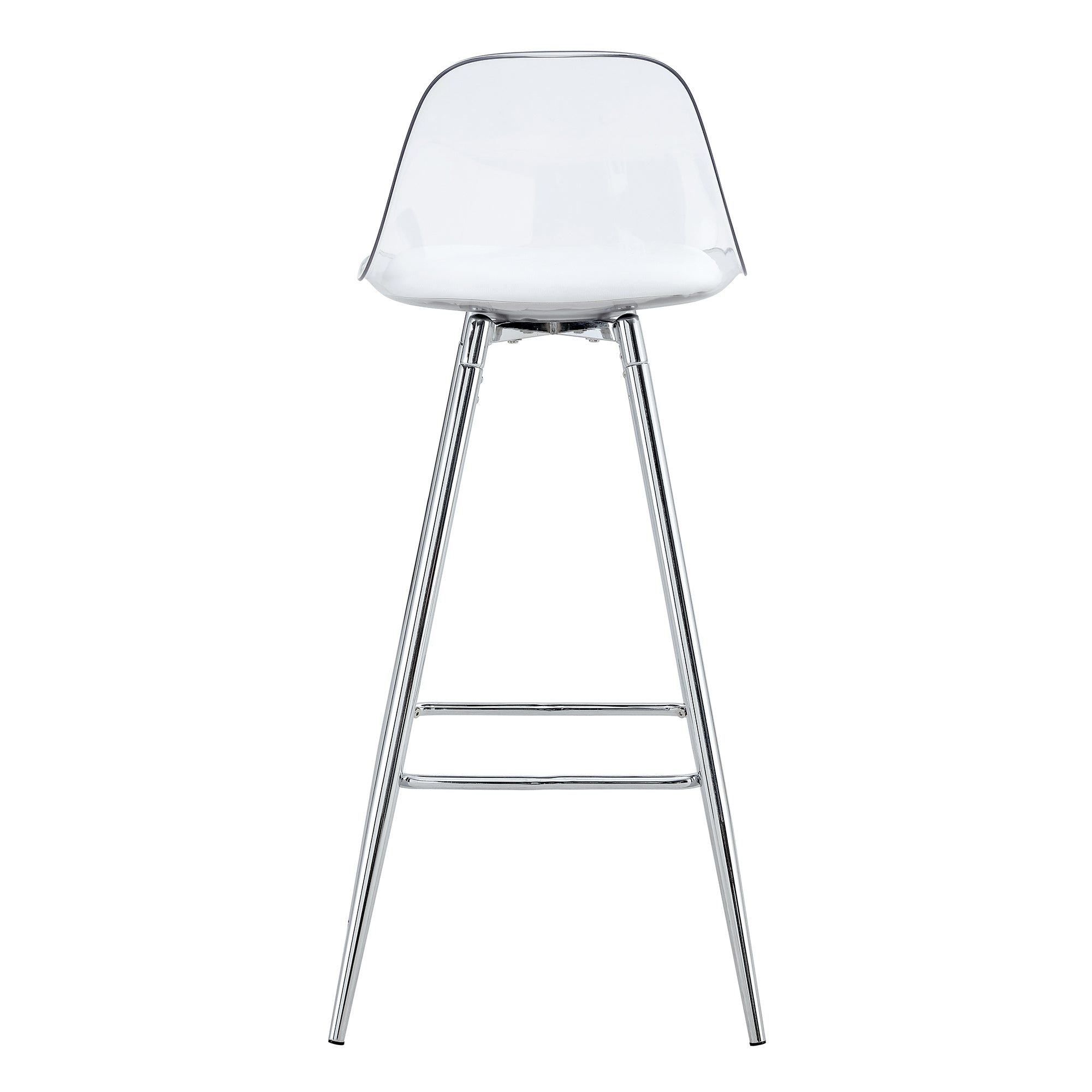 [variant:W3806P404769] Modern Upholstered Bar Chairs – White & Silver image 19