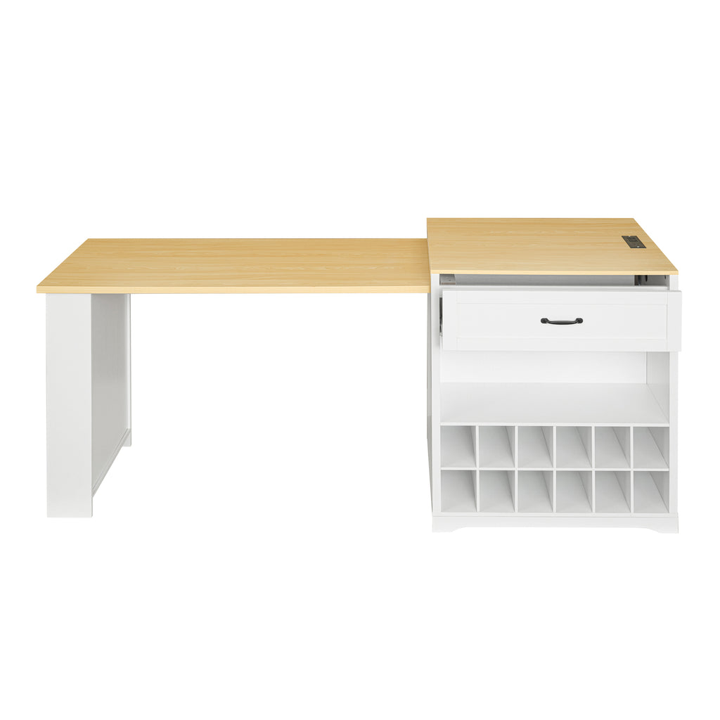 [variant:WT000005AAK] Rolling Bar Cabinet with Power Outlet image 9