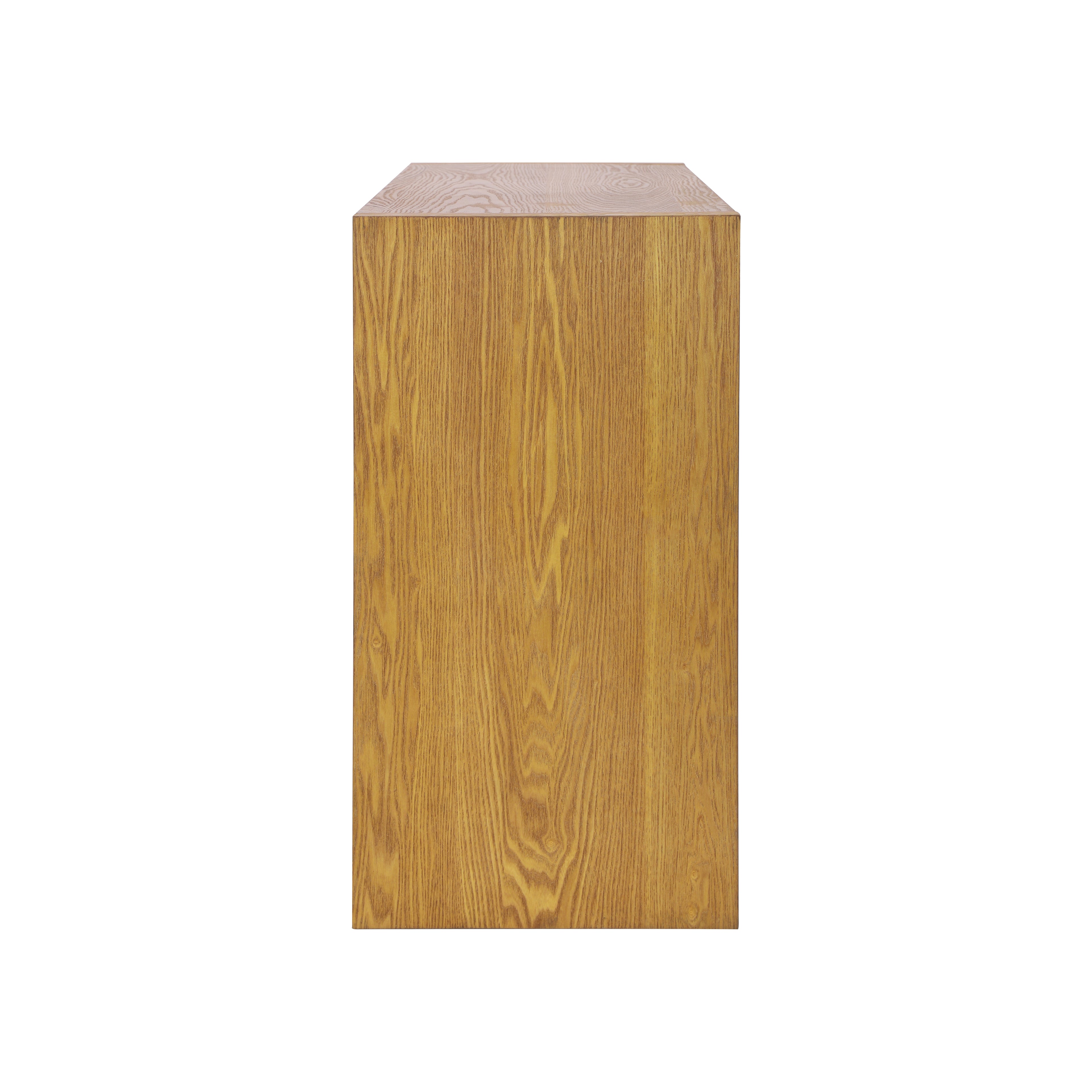 Farmhouse Console Table with Drawers & Storage Shelf — [variant:N876P351923D] Natural image 9