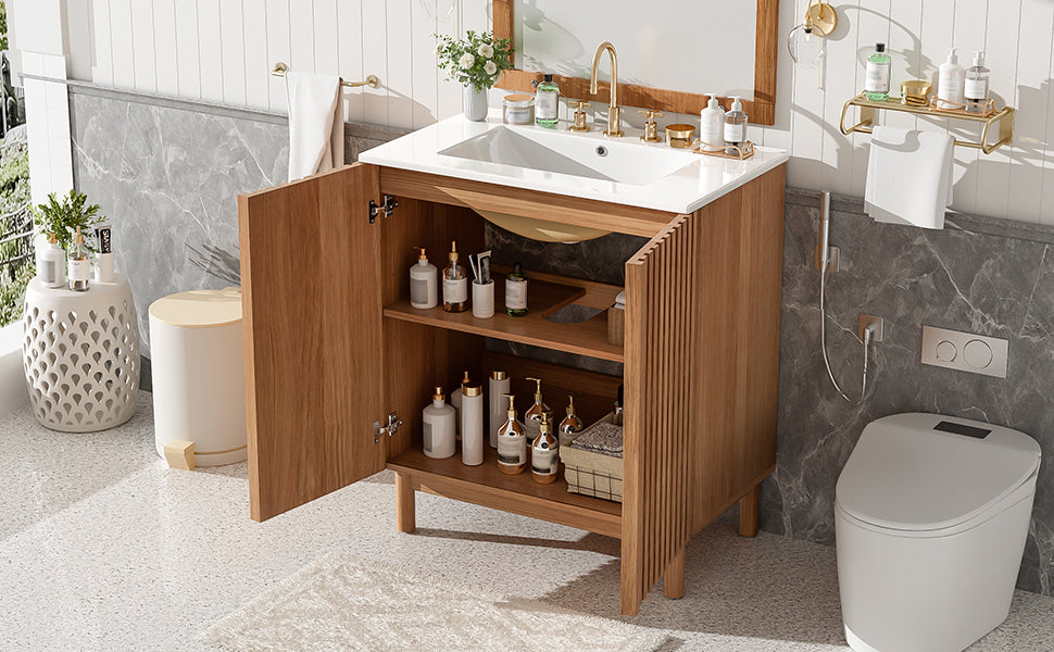 [variant:N729P339777O] Traditional Bathroom Vanity with Ceramic Sink – 29.9-Inch image 24