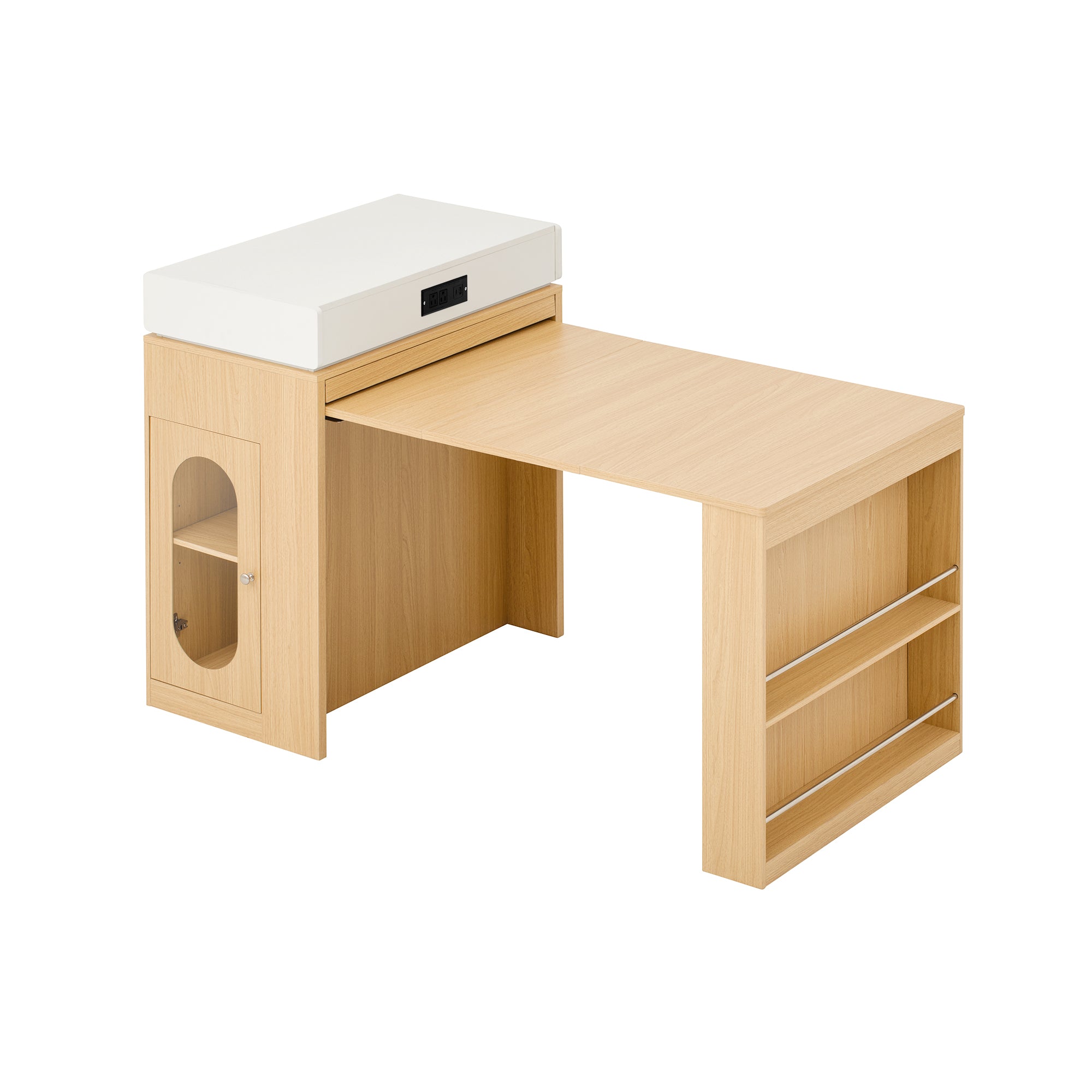 [variant:XW000028AAN-CA] Rolling Kitchen Island with Extendable Table image 34