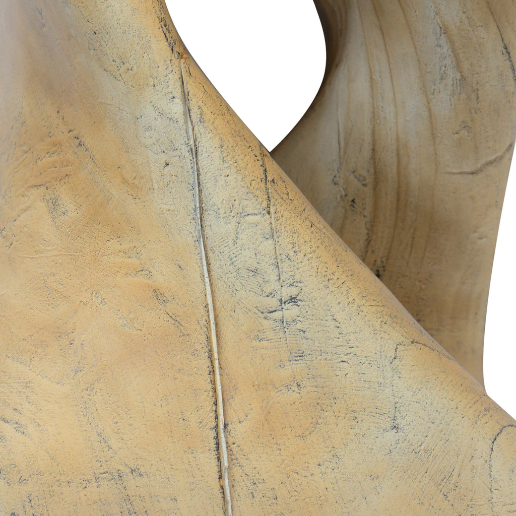 Twisted Wood-Look Indoor/Outdoor Side Table — [variant:N911P479287N] Natural image 11
