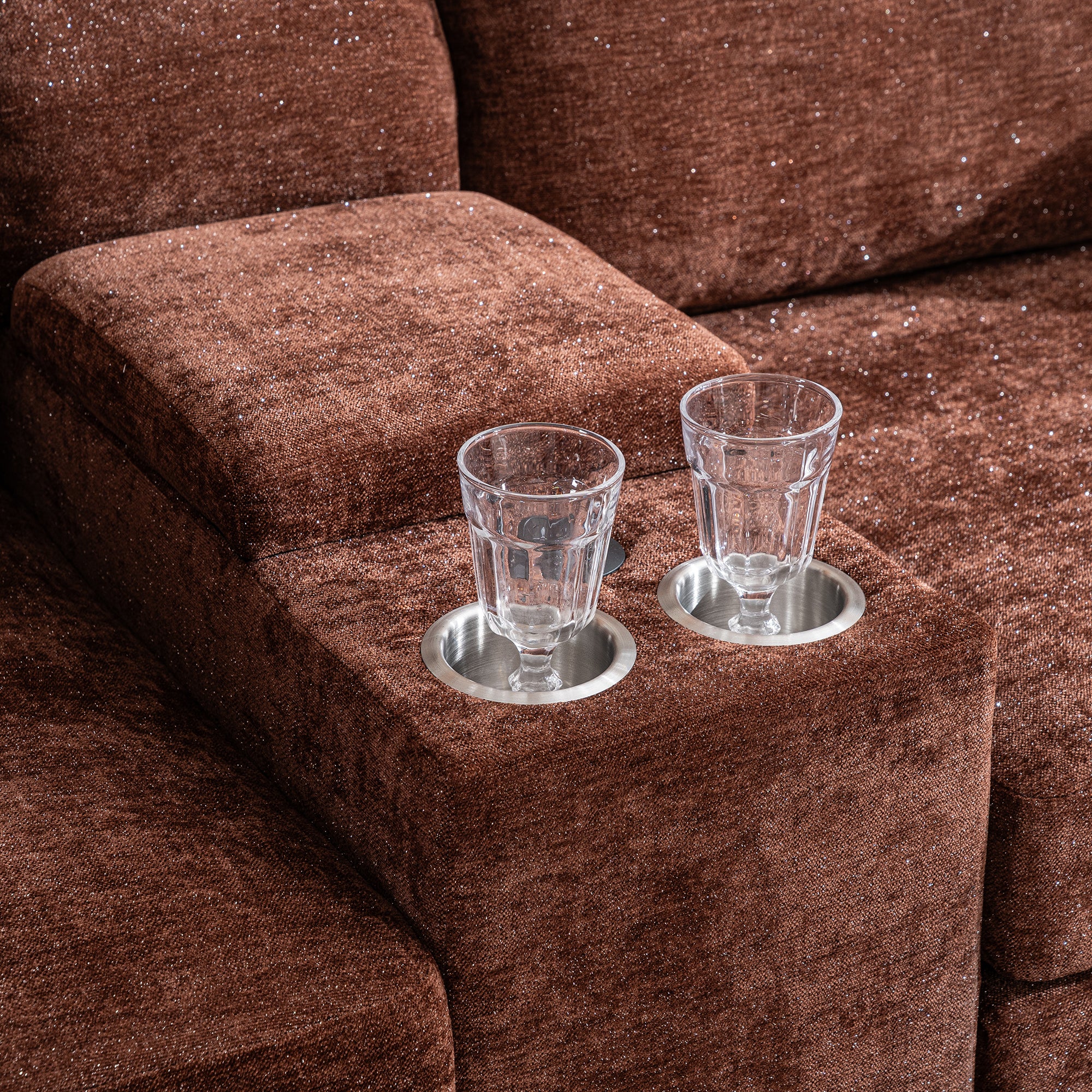 [variant:W3885S00059] U-Shaped Chenille Sectional Sofa with Recliner and Ottoman image 16