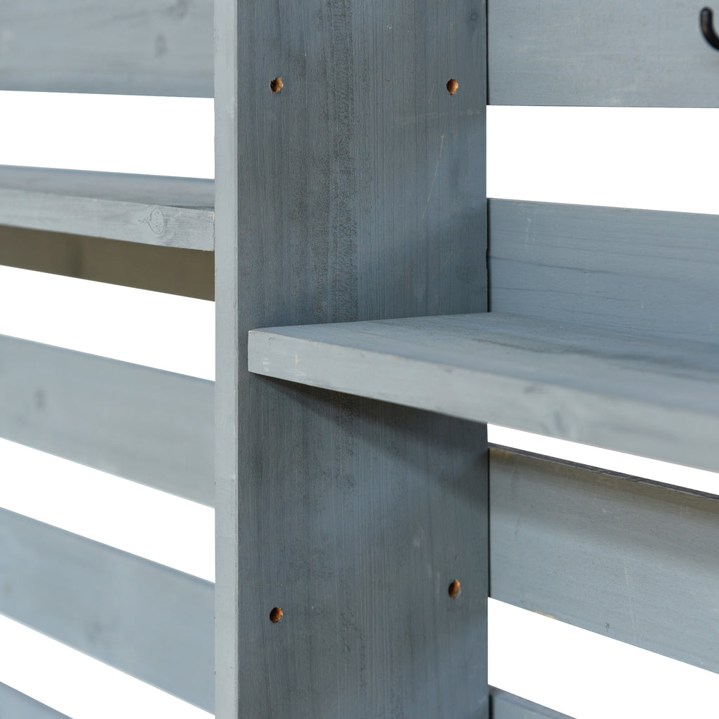 [variant:N853P386121G] Rolling Outdoor Potting Bench with Stainless Steel Top image 6