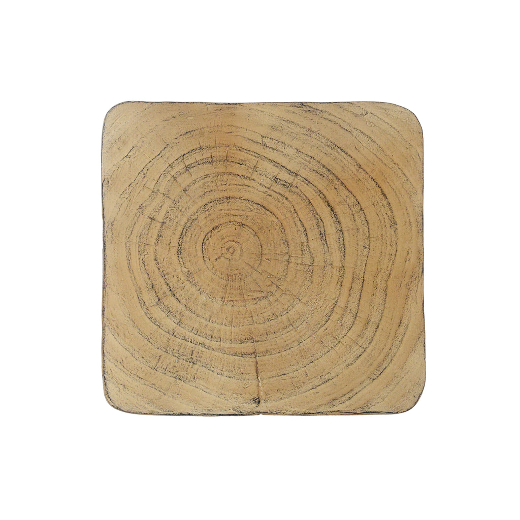 Twisted Wood-Look Indoor/Outdoor Side Table — [variant:N911P479287N] Natural image 12