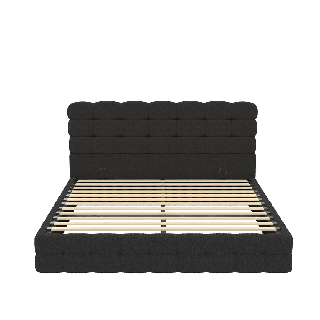 [variant:HS451572AAB] Queen Hydraulic Lift Storage Bed – Black image 13