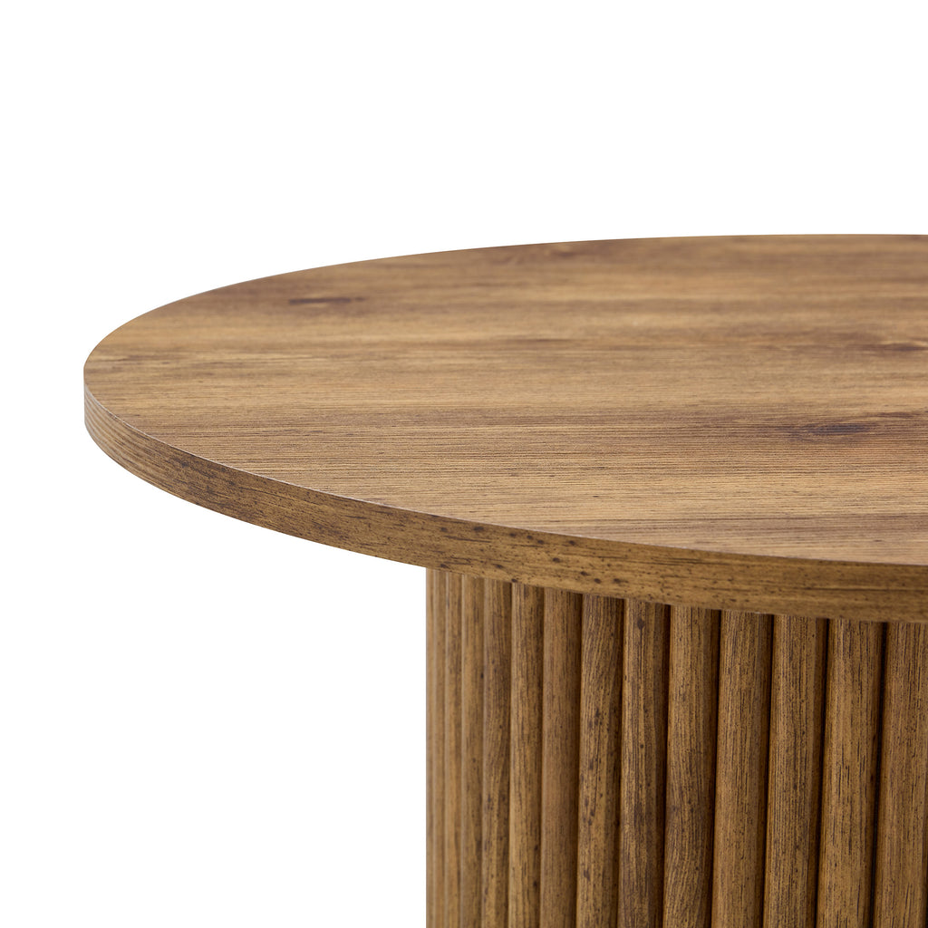 [variant:W3806P404738] Round Fluted Coffee Table with Metal Frame – 27.5-Inch image 25
