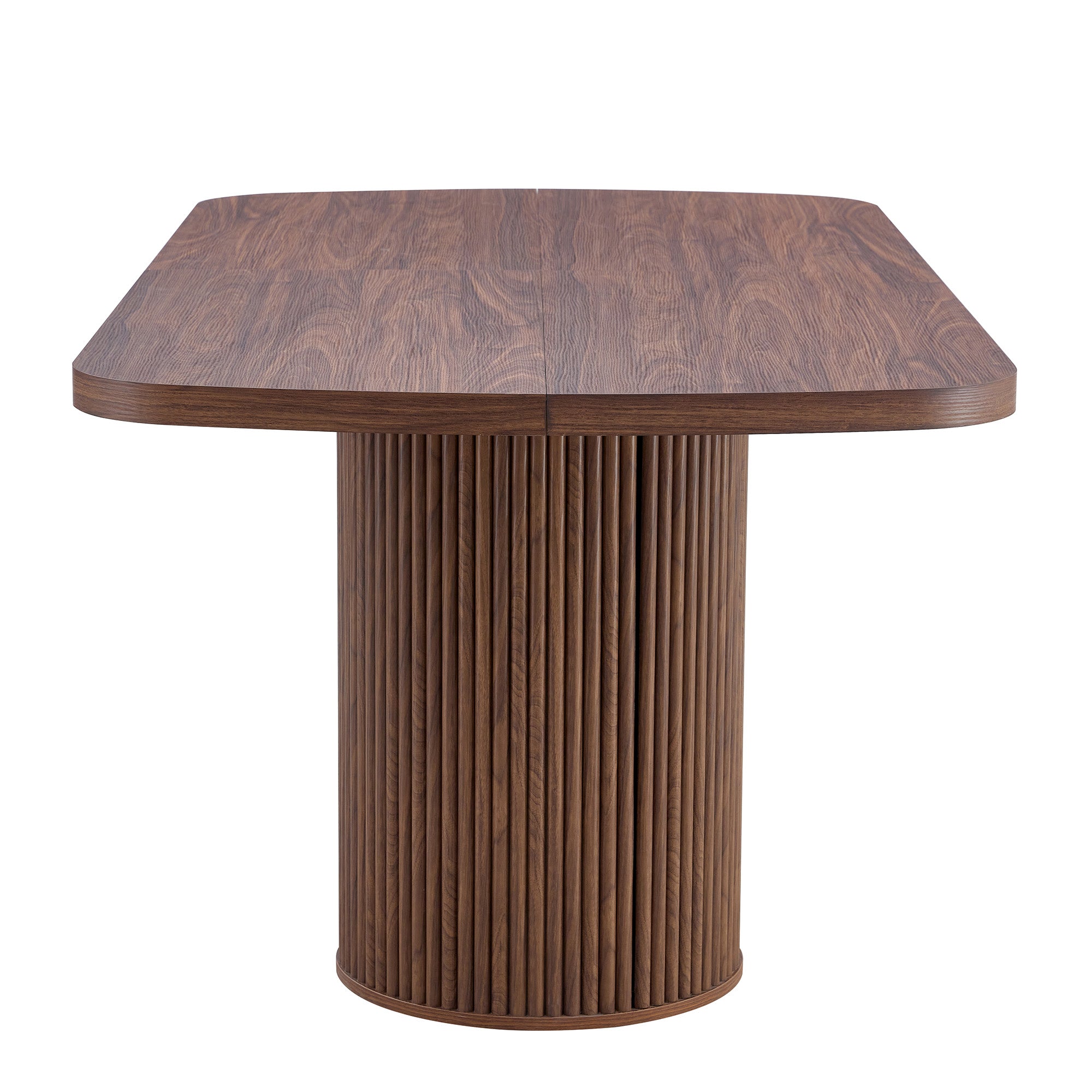 [variant:W3806S00019] Walnut Roman-Column Dining Table – 78.7-Inch image 25