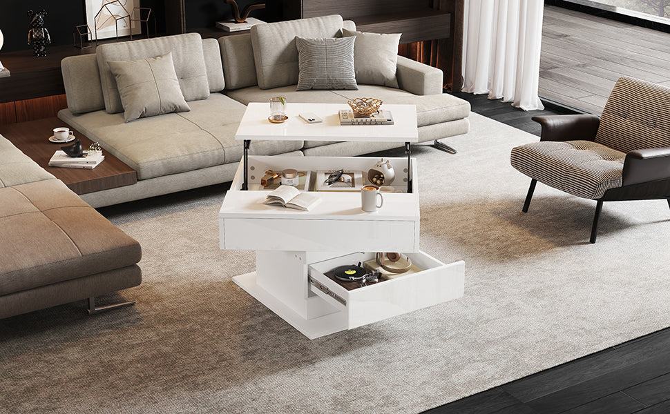 [variant:N892P423296W] 360° Rotating Lift-Top Coffee Table with Drawer image 16