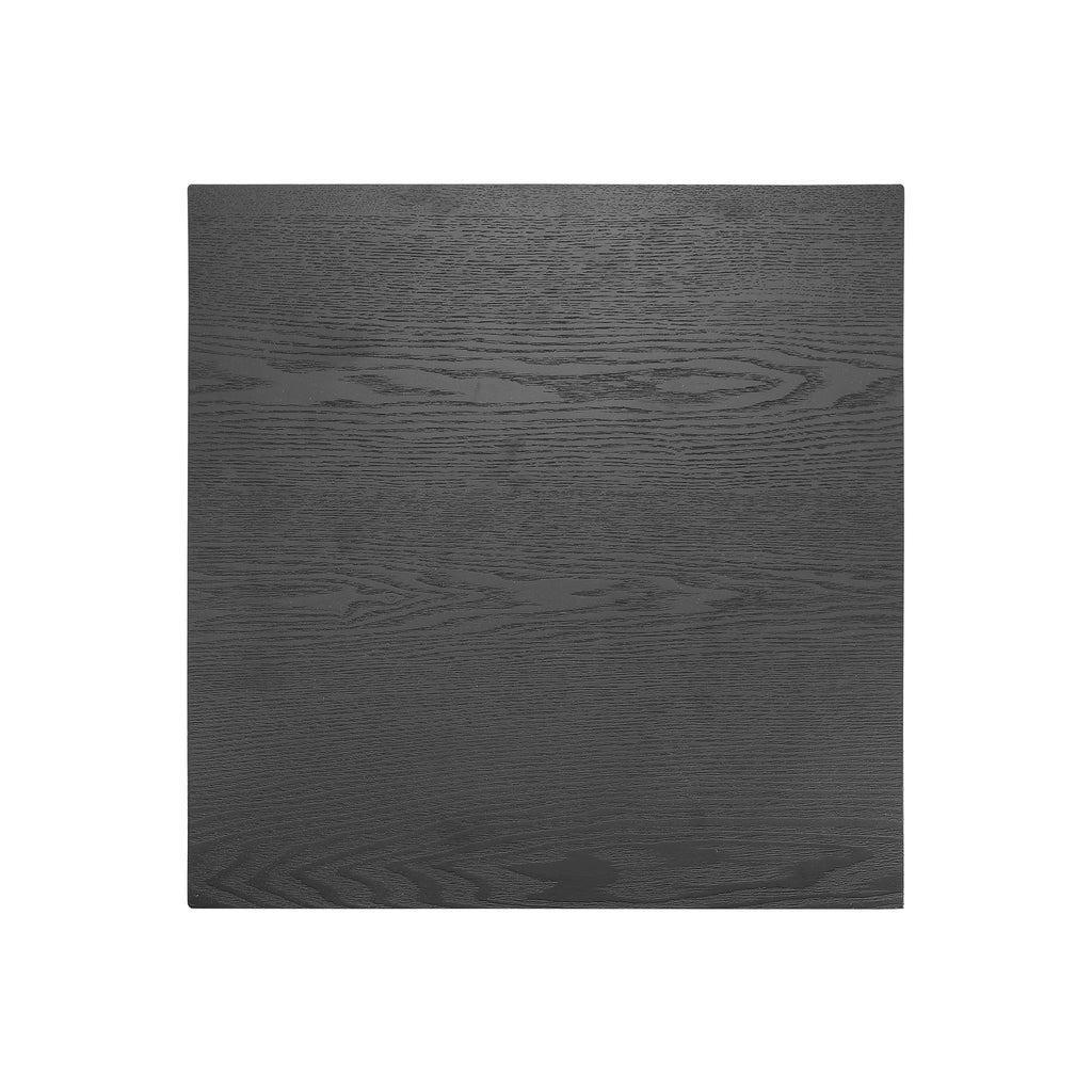 Round Wood End Table — [variant:N876P386371B] Black image 8