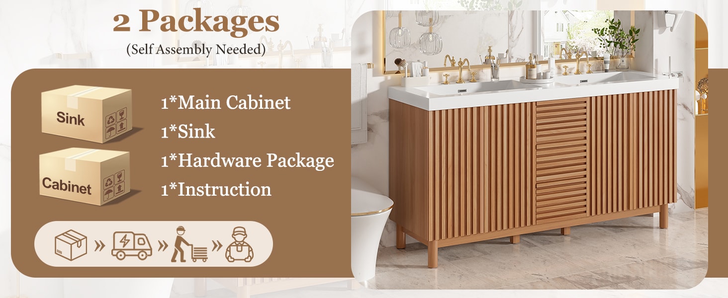 [variant:N729P000037N] Double-Sink Bathroom Vanity with Storage – 59.3-Inch image 6