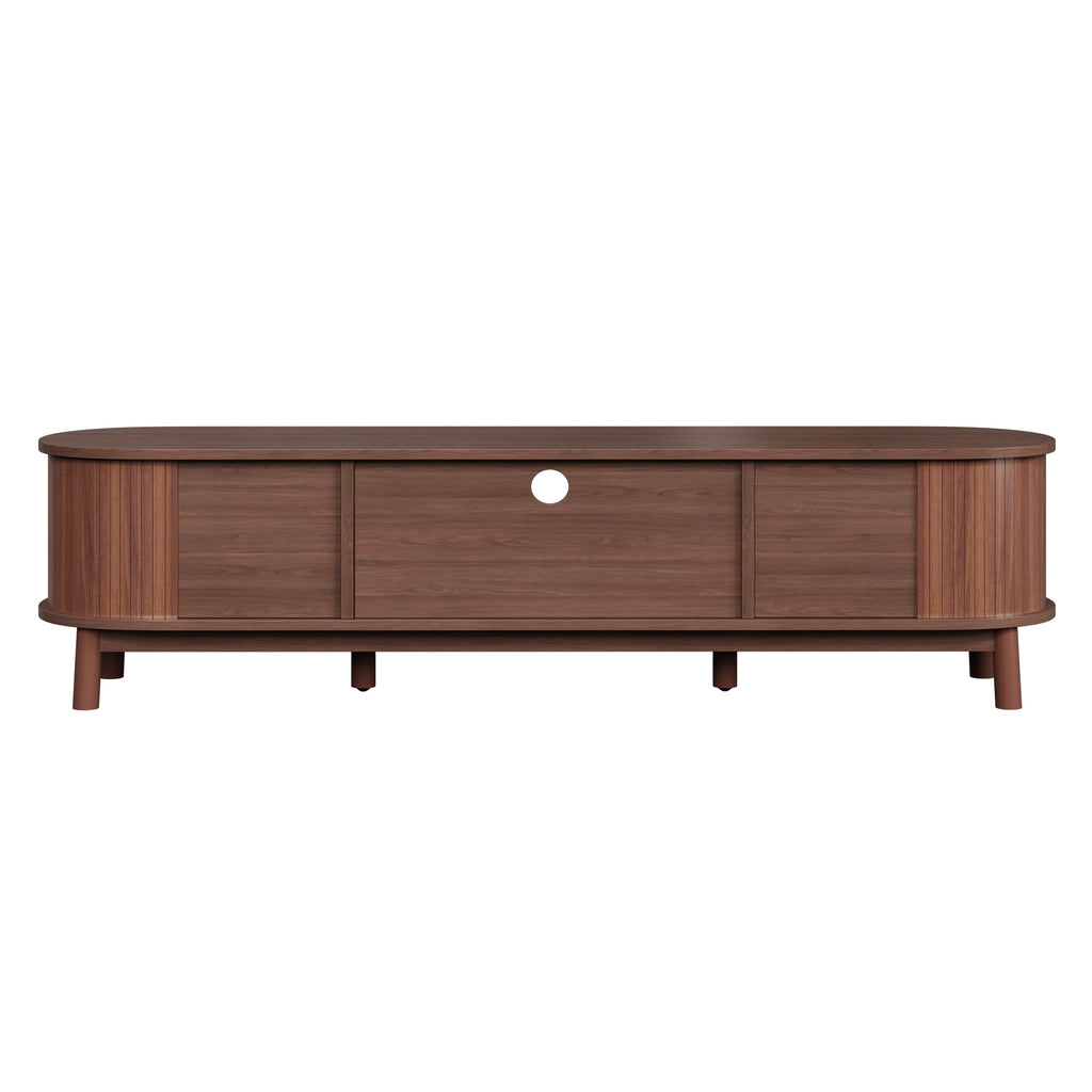 [variant:N875P278398N] Rattan TV Stand with Sliding Door – 65-Inch image 21