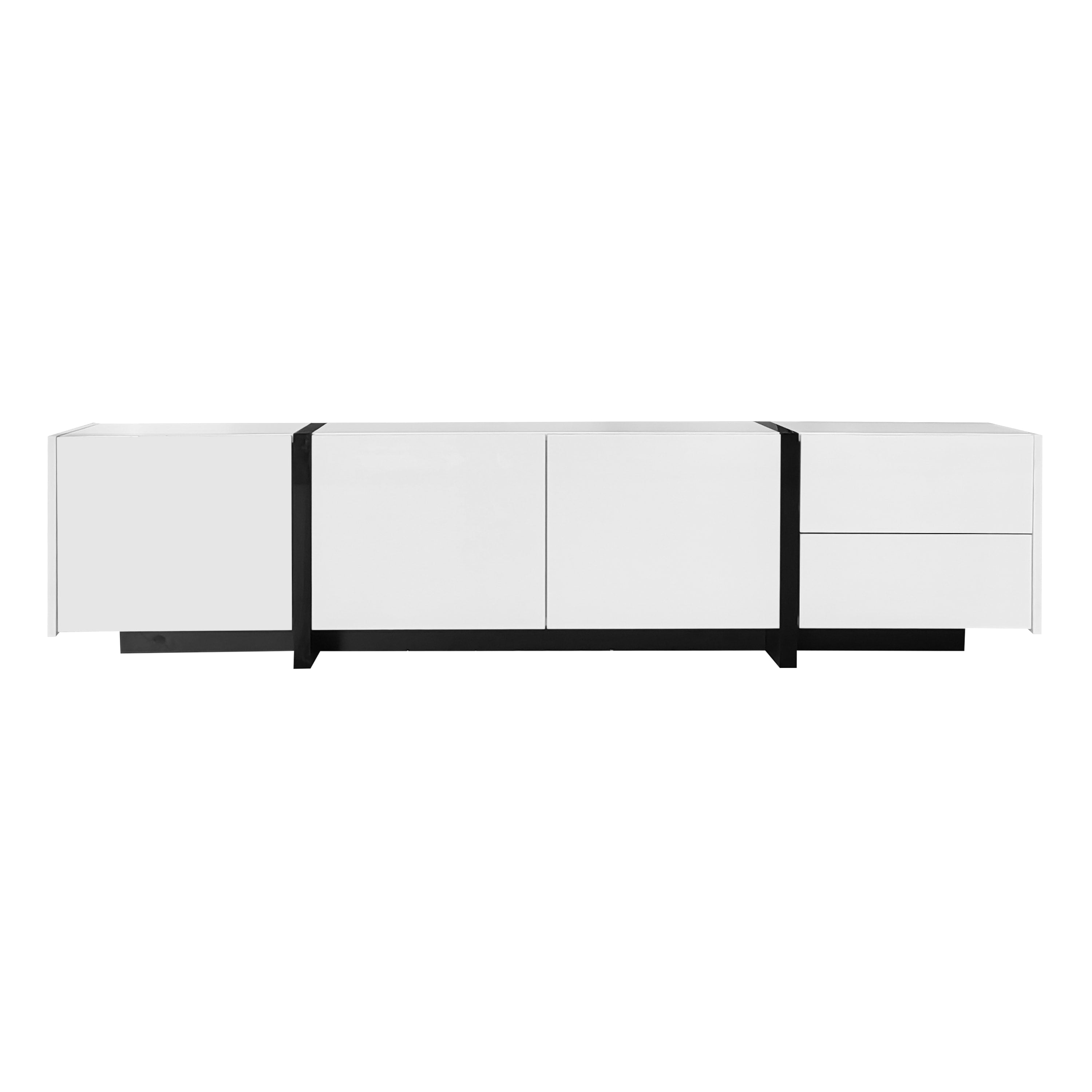 [variant:N875P283187W] High-Gloss LED TV Stand with Storage image 25