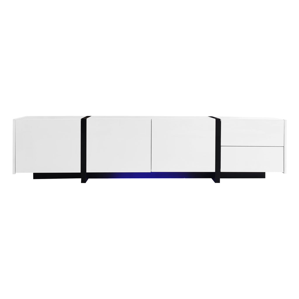[variant:N875P283187W] High-Gloss LED TV Stand with Storage image 23
