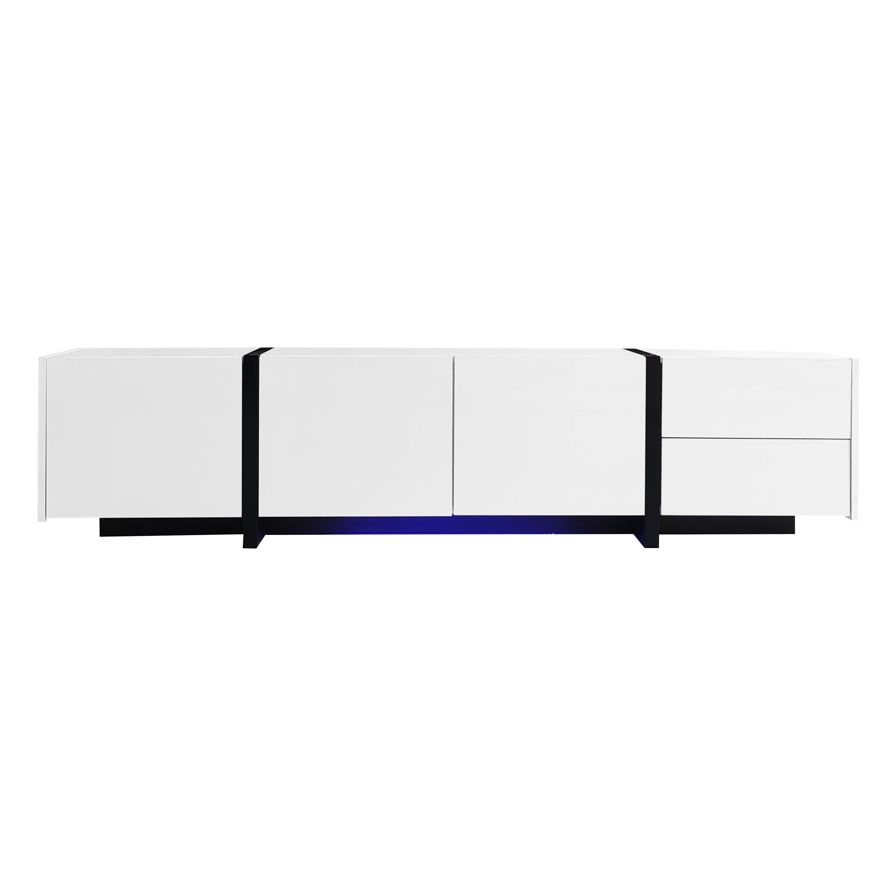 [variant:N875P283187W] High-Gloss LED TV Stand with Storage image 23