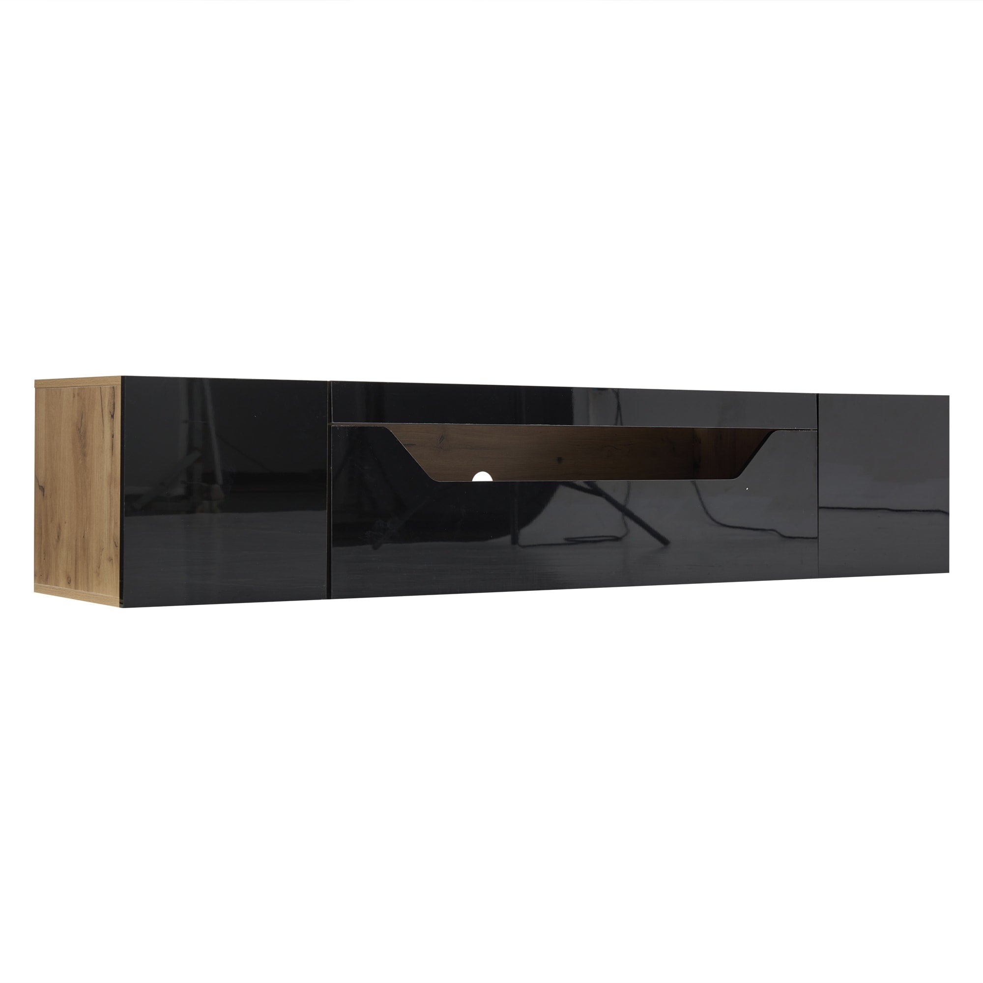 [variant:N892P428793Z] Floating LED TV Stand with Storage image 38