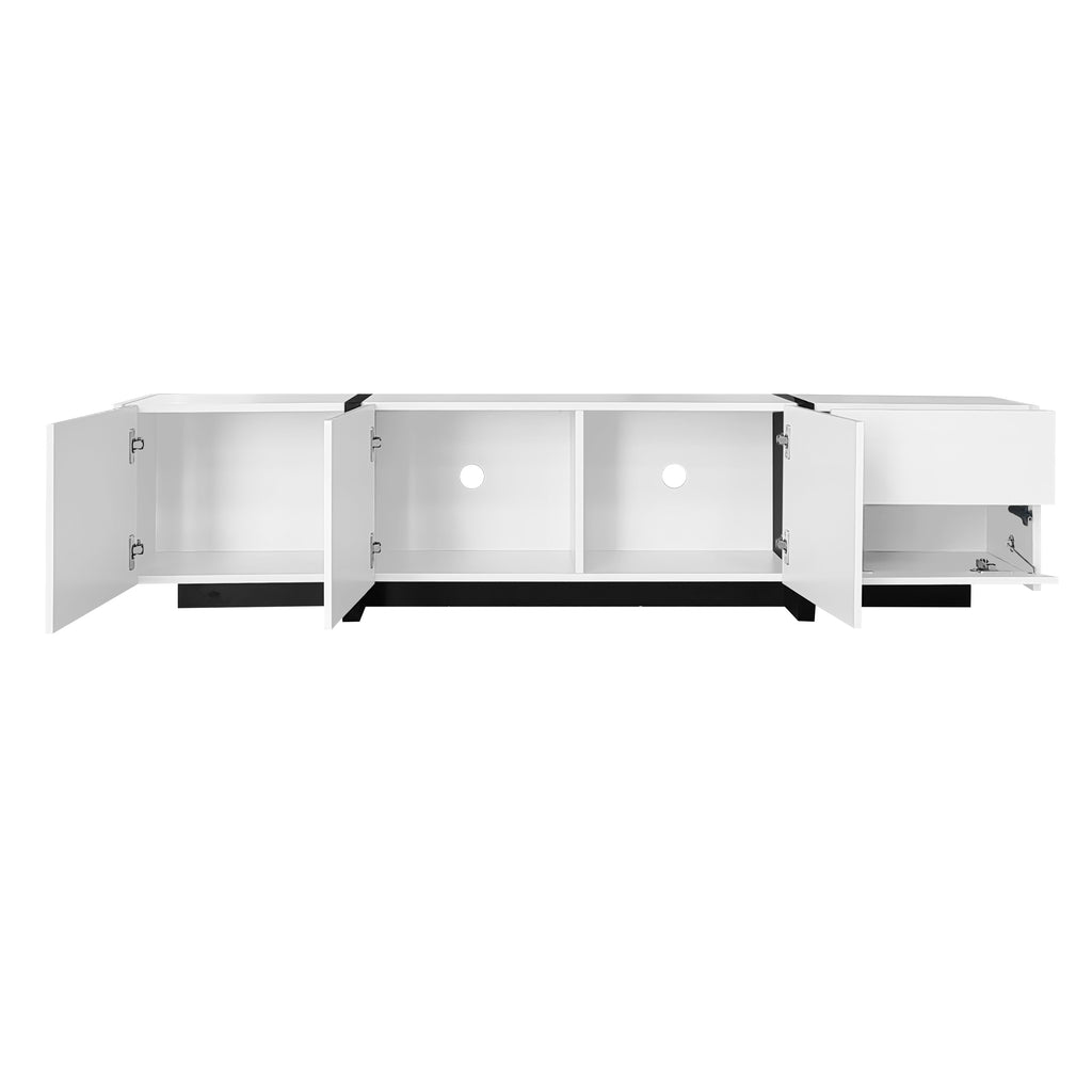[variant:N875P283187W] High-Gloss LED TV Stand with Storage image 22