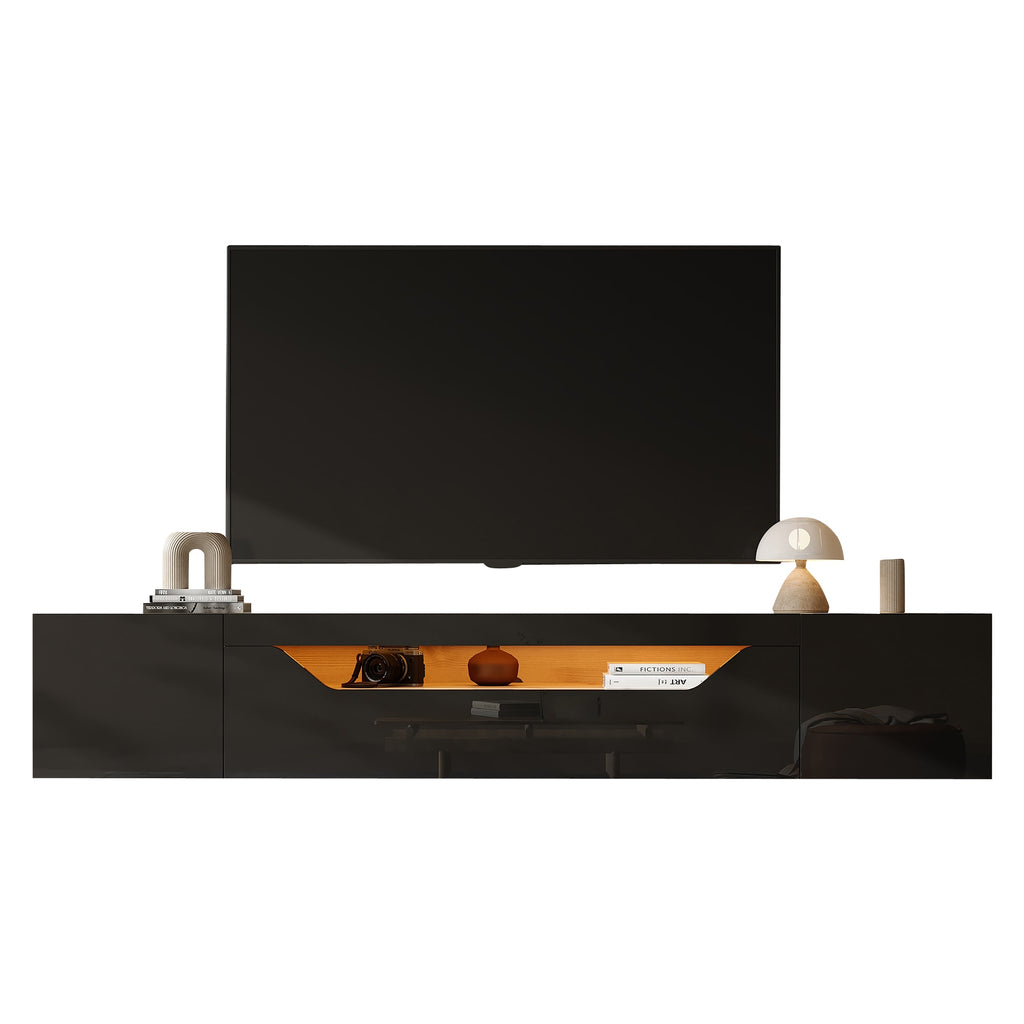 [variant:N892P428793Z] Floating LED TV Stand with Storage image 43