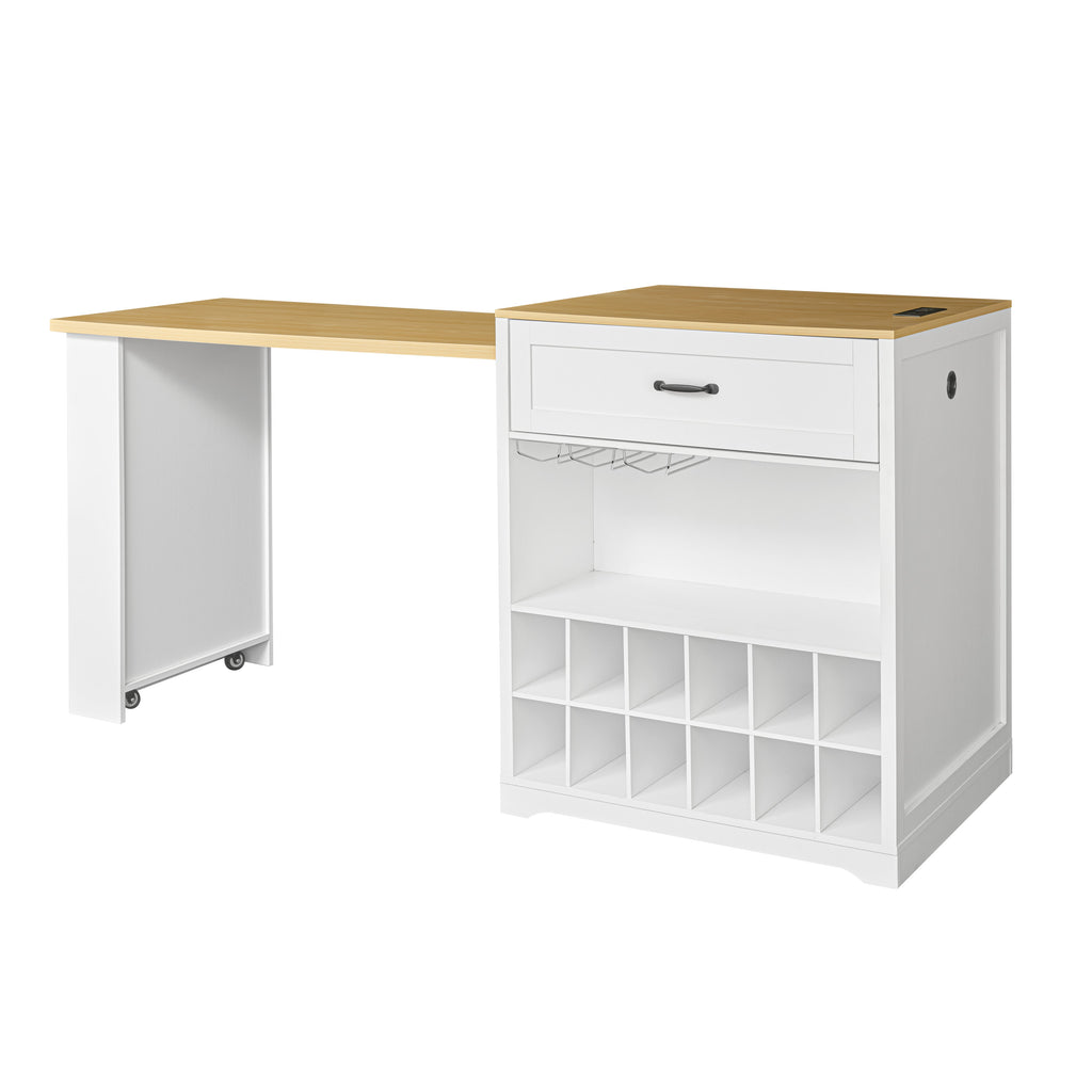 [variant:WT000005AAK] Rolling Bar Cabinet with Power Outlet image 8