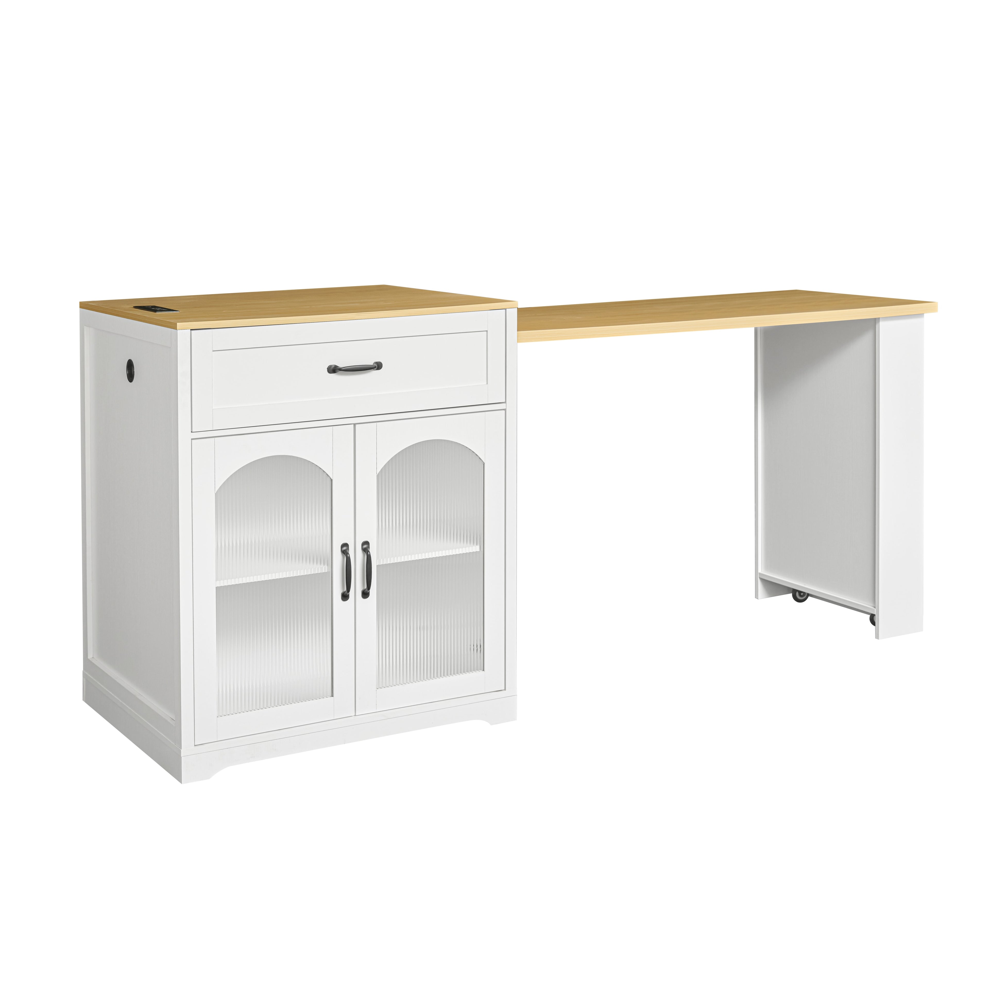 [variant:WT000005AAK] Rolling Bar Cabinet with Power Outlet image 6