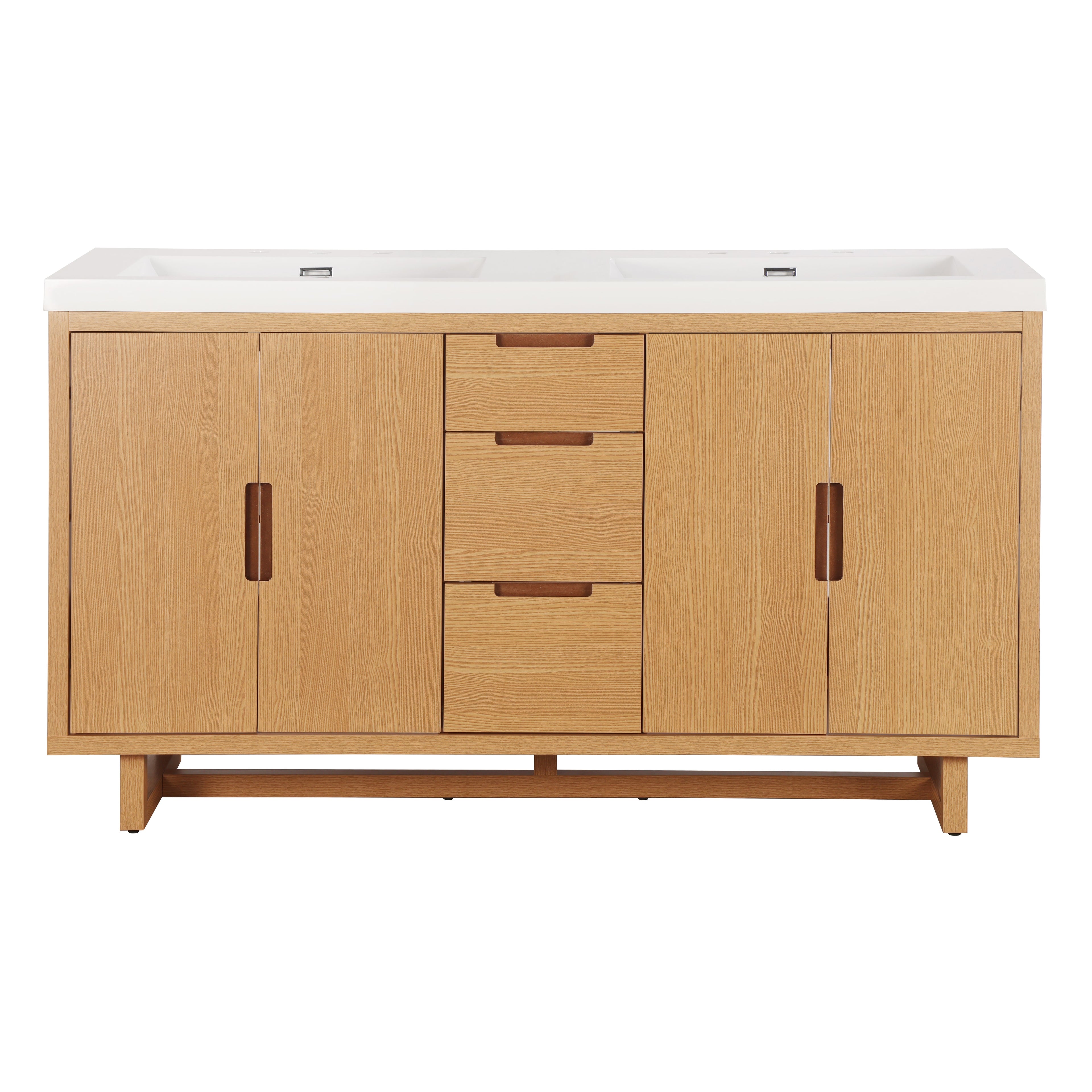 [variant:N848P000022N] Double-Sink Bathroom Vanity with SMC Sink – 59.3-Inch image 14