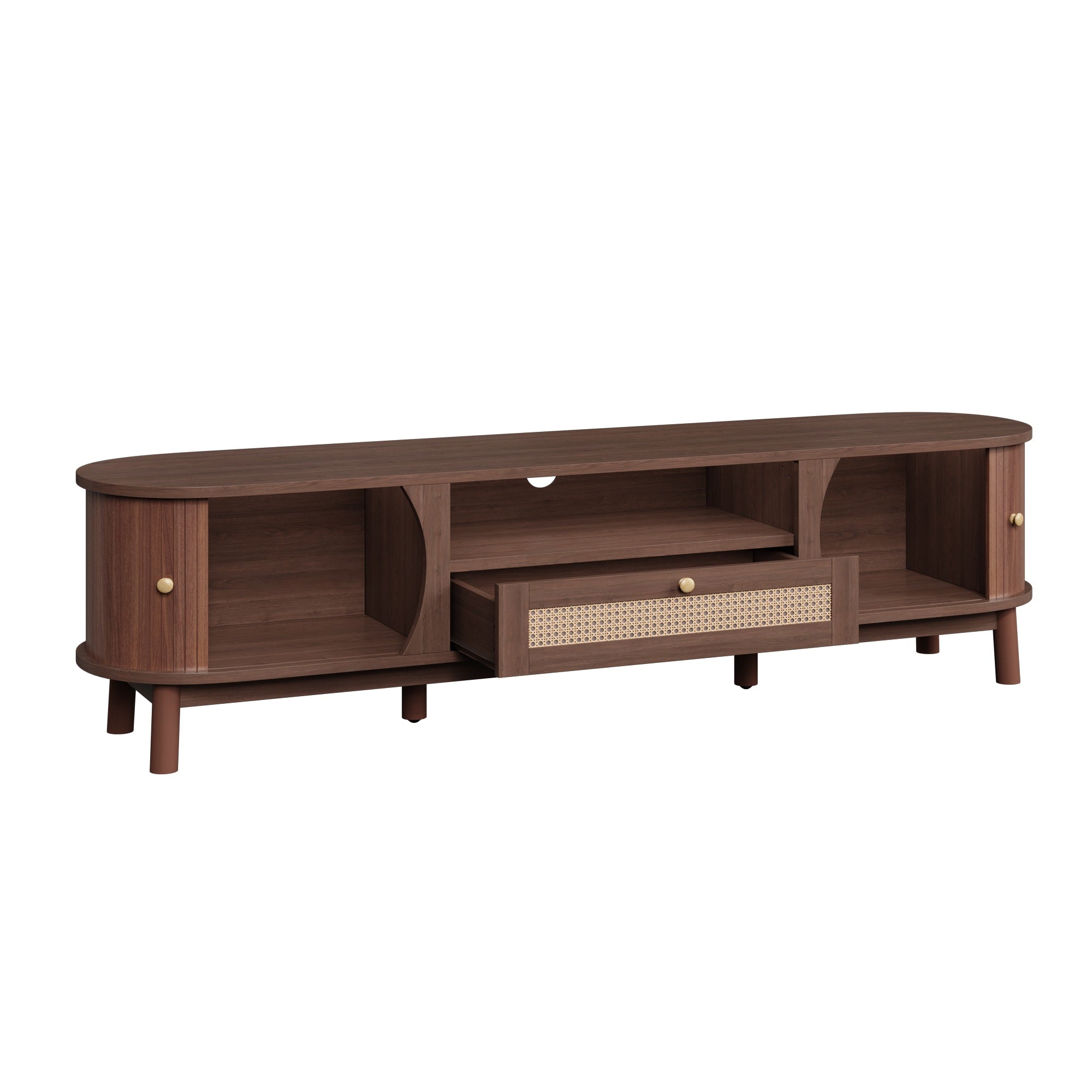 [variant:N875P278398N] Rattan TV Stand with Sliding Door – 65-Inch image 23