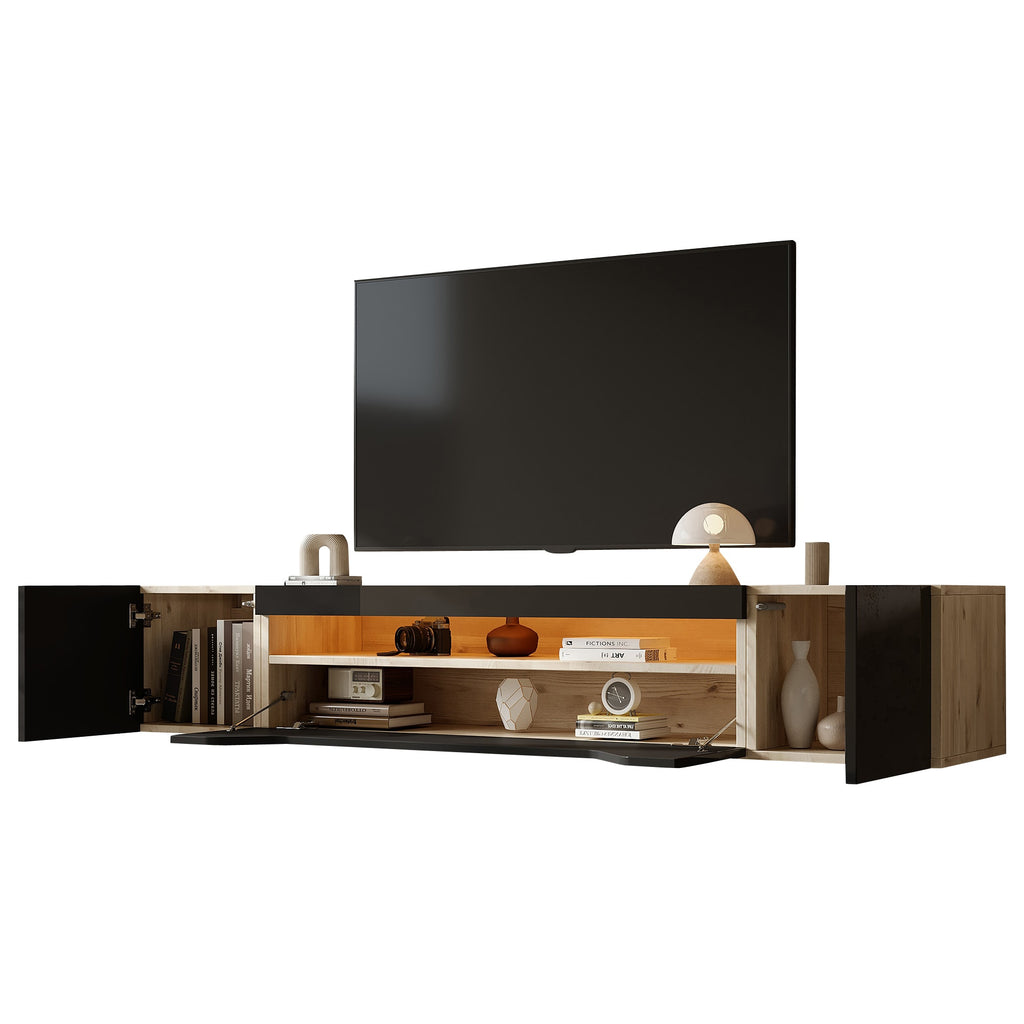 [variant:N892P428793Z] Floating LED TV Stand with Storage image 44