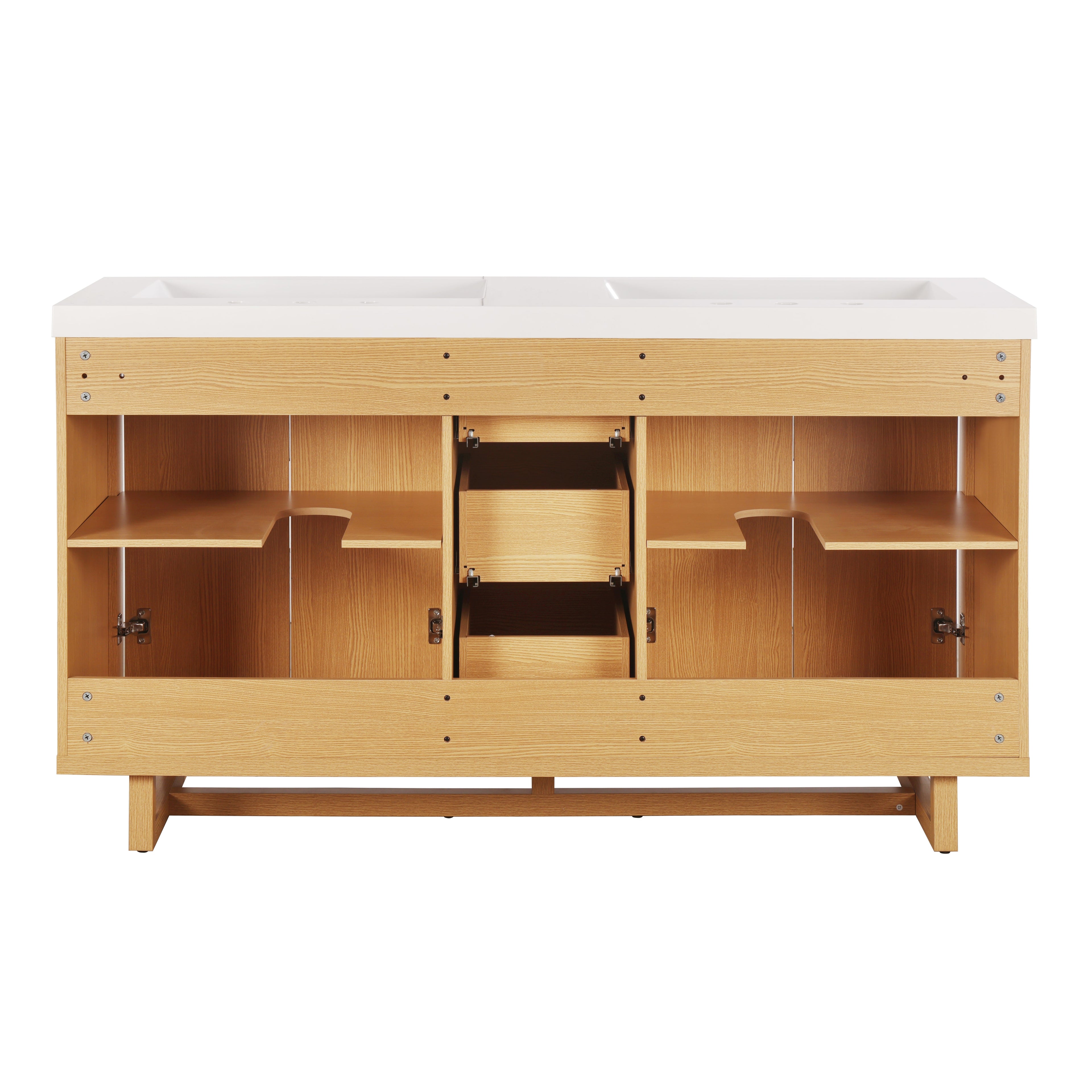 [variant:N848P000022N] Double-Sink Bathroom Vanity with SMC Sink – 59.3-Inch image 20