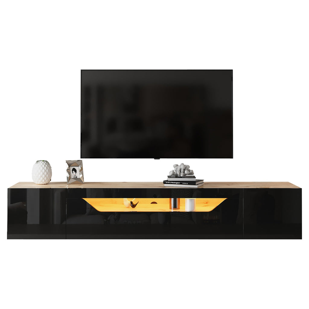 [variant:N892P428793Z] Floating LED TV Stand with Storage image 46